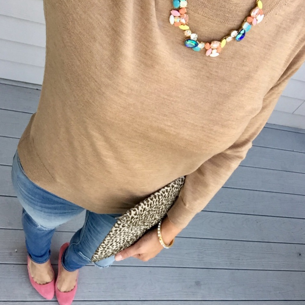 J Crew Factory Colorful Crystal Necklace
